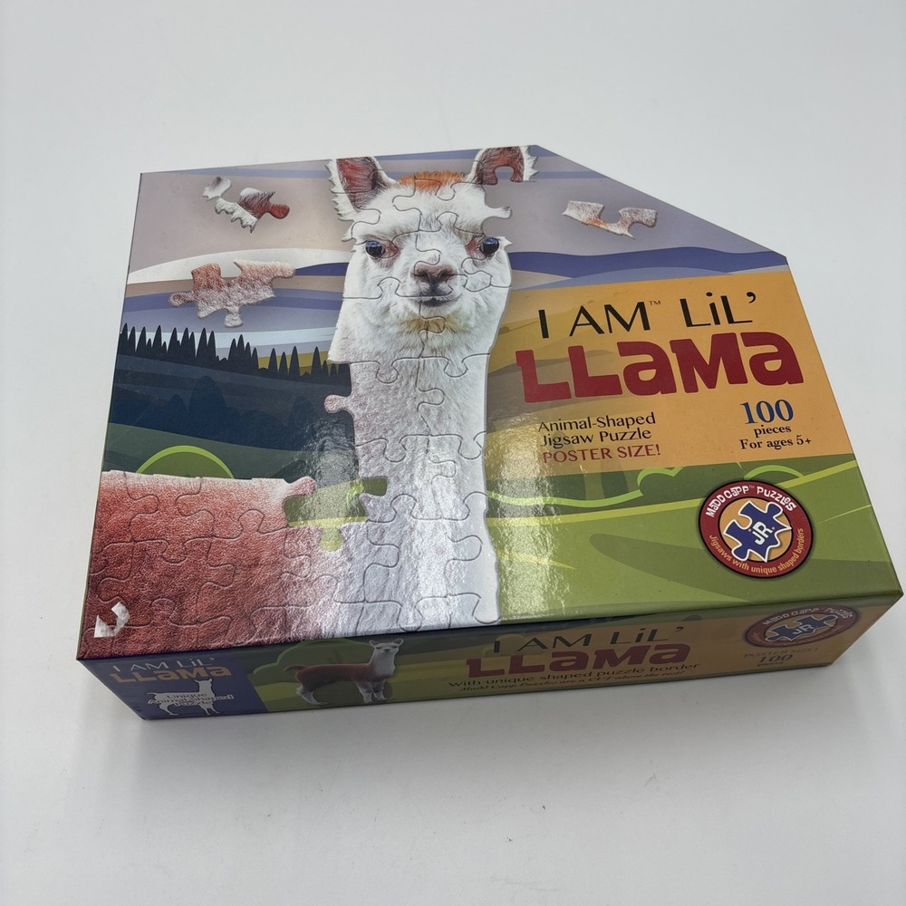 MADD Capp I Am LiL LLama Puzzle‎  New Sealed 100 Piece Unique Animal Shaped JR
